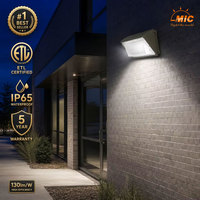 Applique murale extérieure LED certifiée ETL, étanche IP65, 130lm/W, design moderne, pour bâtiment, garage, patio