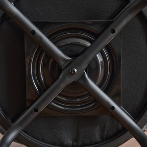 Modern Boucle Upholstered Counter Height <b>Bar</b> <b>Stools</b> Set of <b>2</b> 360° Swivel Metal Legs Barstools for Kitchen Island Dining Room - Product Image 4