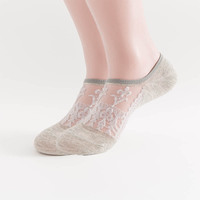 Été Respirant Mode Femmes Crystal Mesh Soie Transparent Femmes Stealth Shallow Mouth Boat Socks