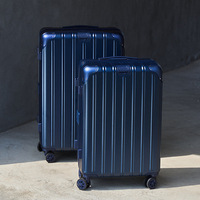Valise à roulettes en aluminium pour le commerce extérieur, roues silencieuses, 28 pouces, grande capacité, serrure TSA, extensible, unisexe, bagage à main