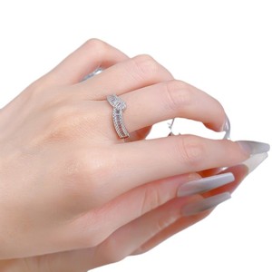 S925แหวนเงินรูปตัววีทรงสี่เหลี่ยมรูปเจ้าหญิงคลาสสิกทรงไข่รูปดาวแม่น้ำรูปวงรีสำหรับงานแต่งงานได้รับการรับรอง - Product Image 5