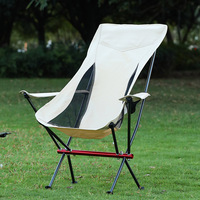 Fauteuil pliant portable ultra-léger en alliage d'aluminium pour camping, barbecue, loisirs en voiture, chaise de plage, chaise lune, tabouret