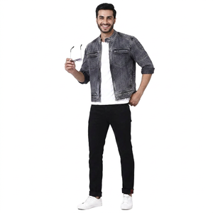 Men's <b>Denim</b> <b>Jacket</b> Autumn Best Quality <b>Jackets</b> For Men s Jeans <b>Jackets</b> Wholesale Design Men s Clothing <b>Custom</b> - Product Image 1