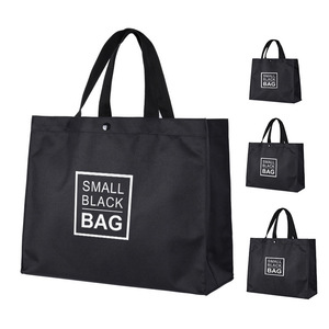 Oxford Cloth Tote Bag Large Size Letter Print Women Casual Shoulder Bag For School Work Commute - Product Image 4
