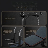 Banc de musculation multifonctionnel pliable pour triceps, support de presse à domicile, cadre de musculation intérieur, support de barre polyvalent