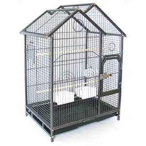 Metal Mini Fancy Cages For 2.5*1.5*1.5 Big Iron Cage For Birds Fronts Glass Love Birds Flight Extra Large Bird Cage