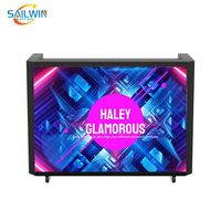 Écran LED portable P2 pour DJ, écran vidéo LED pour bar à boissons, table de bienvenue, console de DJ, cabine DJ avec flight case