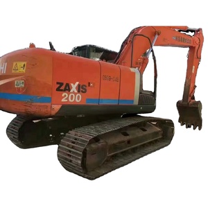 Excavatrice sur chenilles Hitachi Zx200 d'occasion, fabrication japonaise, excavatrice Hitachi d'occasion, coupleur rapide, pompe hydraulique Shimadzu - Product Image 1