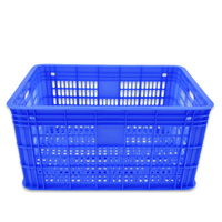 Fabrication professionnelle chinoise de caisses à fruits en maille HDPE, boîtes de manutention économiques, caisses en plastique