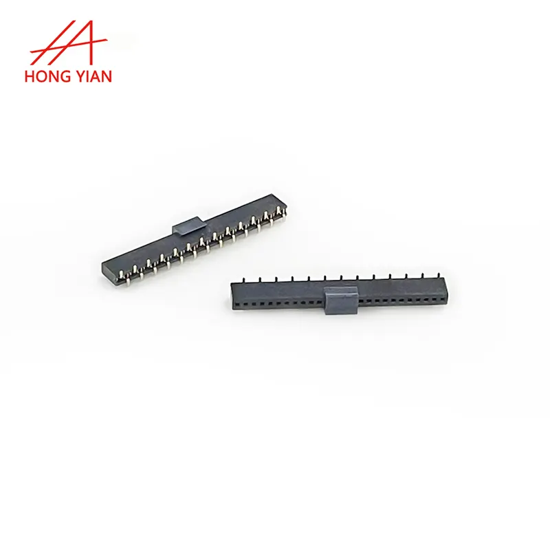 Manufacturer SMT Type Pitch 1.0 1.27mm Single Row Black 16P 4-40P DIP Female Header Connector