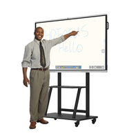 Carte intelligente d'affichage LCD 4K de 85 pouces pour l'éducation et les réunions Écran tactile interactif de salle de classe Tableau blanc interactif à écran plat