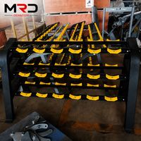 Support de Rangement Commercial MRD à 3 Niveaux pour Haltères, Équipement Robuste de Musculation pour Salle de Sport et Centre de Fitness