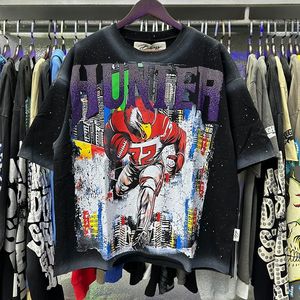 Nouveau <span class=keywords><strong>T</strong></span>-<span class=keywords><strong>shirt</strong></span> BKYS à manches courtes unisexe, style <span class=keywords><strong>vintage</strong></span> américain, imprimé crâne et clown, coupe ample, collection 2026 - Product Image 1