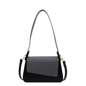 THK Sac à bandoulière simple tendance pour femmes, nouveauté, texture tendance, large bandoulière, sac carré de créateur - Product Image 5