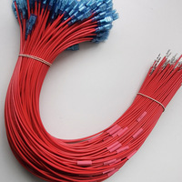 Kabel Harness Kustom dengan Terminal Spade Betina Transparan dan Kontak Pin Jantan untuk Sambungan Sinyal Daya Peralatan Pendingin