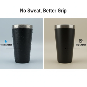 Tasses personnalisées de 500ml à <span class=keywords><strong>double</strong></span> <span class=keywords><strong>paroi</strong></span> en acier inoxydable 304 tasses à eau de voyage en métal - Product Image 5