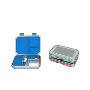 Aohea Popular Lunch Box 3 Compart Bento Lunch Contenedor de <span class=keywords><strong>comida</strong></span> con tarro de sopa Caja de almacenamiento con sello 304 Acero inoxidable para la escuela - Product Image 1