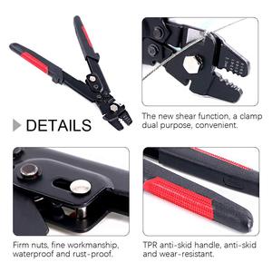 เครื่องมือจีบสายไฟสำหรับตกปลา คีมจีบสายเคเบิล คีมจีบปลอกทองแดง คีมมือ DIY แบบเมตริก พลาสติกขึ้นรูป OEM - Product Image 2