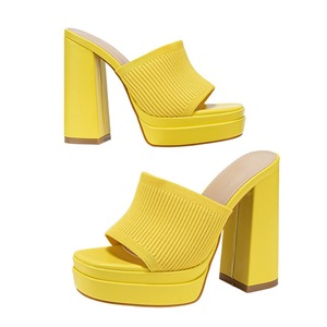 Sandalias de Playa <span class=keywords><strong>para</strong></span> Mujer, <span class=keywords><strong>las</strong></span> Más Vendidas de Primavera/Verano, Tallas Grandes, Plataforma, Tejidas, Parte Superior de PU, Suela de Goma, Tacón Grueso a la Moda - Product Image 5