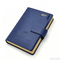 OEM ODM Fabrik Maßgefertigter A5 PU-Leder 2027 Planer Notizbuch mit Magnetverschluss Hardcover Geschäftsagenda mit Geprägtem Logo
