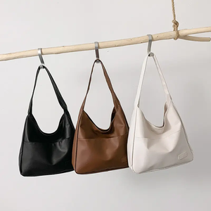 Bolso de Hombro Moderno y Versátil, Nuevo Bolso de Mano Simple de Gran Capacidad para Uso Diario, Bolso Bandolera de Color Sólido para Viajar - Product Image 1