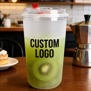 Vasos de Plástico Esmerilados de 500 ml, Pared Simple, 90 mm, Impresión UV, para Suministros de Restaurantes y Comida para Llevar - Product Image 2