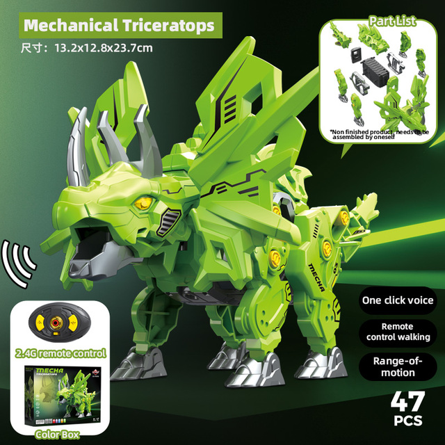 SK01-04 2.4G Remote Control Dinosaur Educational Toys Walking Dinosaur Toys for Parent-child Interaction