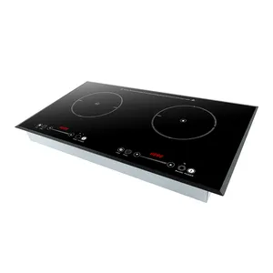 Stainless Steel Housing 3500W Double Burner Electric Induction Cooker