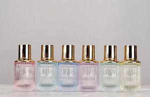 30ML卸売円筒形クリア詰め替えスプレー香水ガラスボトルアセンブリミックス6色ゴールドノズル空スプレーボトル - Product Image 6