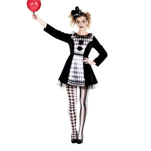 Hot Selling Carnaval Anime Cartoon Vrouwen Jurk Halloween Ondeugende <span class=keywords><strong>Clown</strong></span> Kostuum Comfortabel Ademend Polyester - Product Image 3