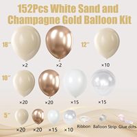 TLX Kit de Guirlande Arche de Ballons Blancs et Dorés pour Fêtes de 15 Ans, Fournisseur de Solutions, Ensemble de Ballons pour Décorations d'Anniversaire et de Mariage