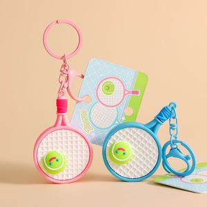Wholesale Creative Tennis Racket Keychain, Novelty Sports Gift Bag Hanger for Backpack, Mini Tennis <b>Accessory</b> - Product Image 2