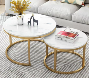 Juego de Mesa de Centro de Alta Calidad, Muebles de Sala de Estar de Lujo en Oferta, Diseño Duradero, Moderno, Marco de <span class=keywords><strong>Madera</strong></span> Ovalado - Product Image 5