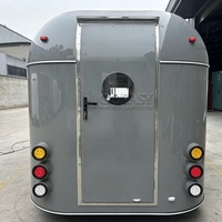 Remorque de restauration mobile Goeasy en fibre de verre et aluminium avec design écologique pour une utilisation en extérieur