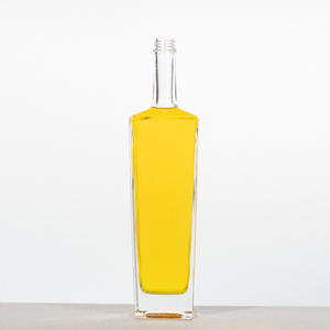 Bottiglie di vino liquore di vetro rettangolare a fondo spesso personalizzate all'ingrosso per Whisky Vodka Gin Spirits - Product Image 6