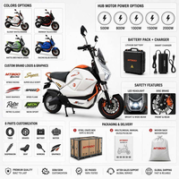 Moto électrique MTBGO 60V 1500W avec batterie au plomb-acide 20AH, vitesse 65KM/H, contrôleur 12 tubes, frein à disque à huile, moteur moyeu, grande capacité, vélo électrique