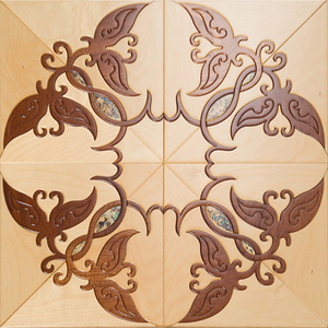 Parquet en bois d'acajou noir multicouche T&G de qualité AB 12 mm à installation rapide AVANTIMORA conforme à la norme RoHS pour revêtements de sol résidentiels - Product Image 1