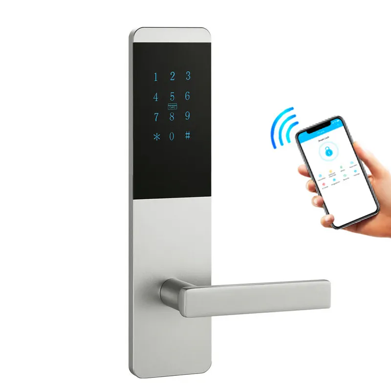 High security rfid card hotel door lock, Electronic digital key card smart hotel lock system with TThotel wifi App software
