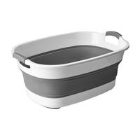 Foldable Plastic Laundry Basket, Wall-Mounted Dirty Clothes