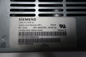 Module de filtre de ligne actif SINAMICS 6SL3000-0BE25-5AA0 55kW 275-480V-AC 3PH PLC - Product Image 1