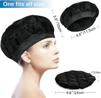 Bonnet Chauffant Gel Thermique pour Cheveux au Micro-Ondes, Pack Chaud & Froid pour Soulagement de la Fatigue, Soin Spa Capillaire