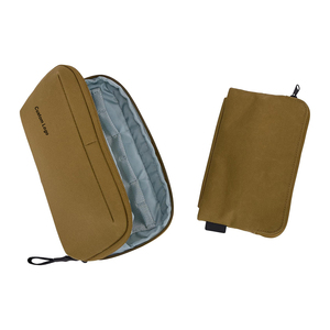 Organisateur de voyage en tissu sans PFC 2-en-1, comprenant un portefeuille de voyage et un sac pour appareils électroniques, pochette zippée avec blocage RFID - Product Image 1