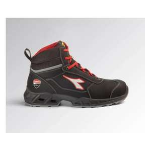 DIADORA UTILITY-701,181227-C1462/42 Zapato de seguridad de corte medio repelente al agua SHARK ENGINE MID S3S FO SR ESD Negro/Rojo BOTAS DE SEGURIDAD - Product Image 1