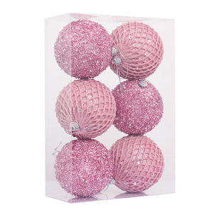Bolas de Espuma Navideñas con Lentejuelas de Colores, Perlas Pequeñas de 10 cm, 6 Piezas, Marca Merry Tree, Origen Zhejiang, Árbol de <span class=keywords><strong>Navidad</strong></span> - Product Image 3