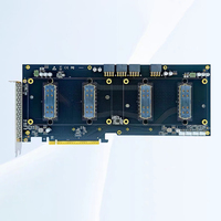 Kartu Adaptor GPU Ganda Good Price V100 SXM2 300 GB/s NVLink Interconnect AOM-SXM-V Simplified Backplane V100 GPU Basecard