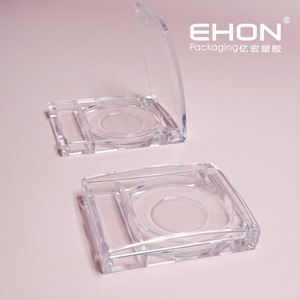 New Transparent Square Cosmetic Palette Case with Clear Lid for Eyeshadow Makeup Packaging Empty Plastic Container - Product Image 4