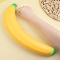 Jouet anti-stress en forme de calmar banane, mignon et moelleux, à remontée lente, en TPR, pour soulager le stress