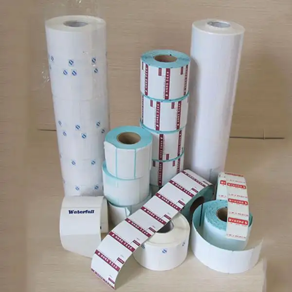 Tùy Chỉnh Kích Thước Tự Dính Trực Tiếp Nhiệt Sticker/Chuyển Nhiệt In Ấn Nhãn Rolls Đối Với Máy In Nhãn Mẫu Miễn Phí