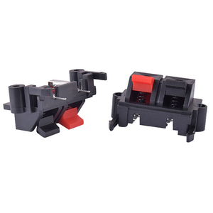 Bloque de terminales de resorte negro de 2 pines, 50V, 3A, postes de encuadernación de altavoz, Conector de <span class=keywords><strong>Clip</strong></span> de prueba para audio de altavoz - Product Image 4