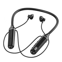 Casque sans fil G01 à bande de cou, écouteurs sportifs à bande de cou, casque magnétique à basses fréquences, écouteurs mains libres avec micro pour oraimo